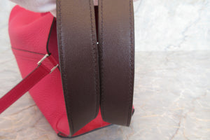 HERMES／エルメス ピコタンロックエクラＭＭ トリヨンクレマンス/ヴォースイフト フランボワーズ/ルージュセリエ Z刻印 ハンドバッグ 700050110