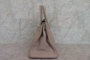 HERMES／エルメス バーキン35 トリヨンクレマンス トゥルティエールグレー □K刻印 ハンドバッグ 700090046