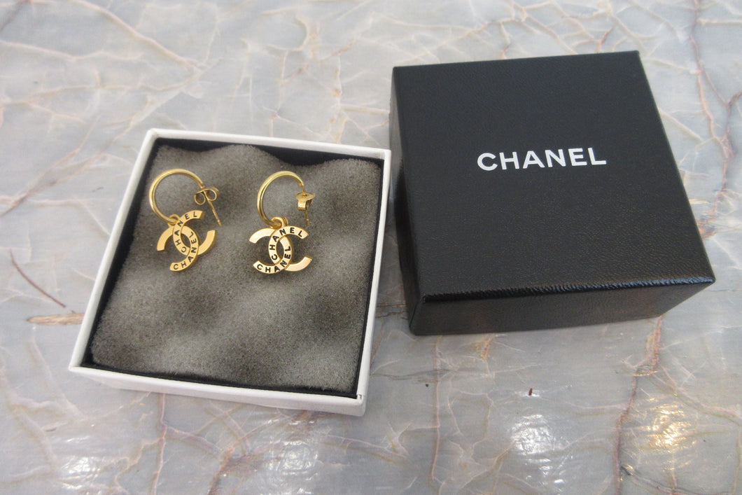CHANEL/シャネル ココマークピアス 金メッキ ゴールド ピアス 700050209