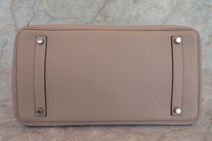 HERMES／エルメス バーキン35 トリヨンクレマンス トゥルティエールグレー □K刻印 ハンドバッグ 700090046