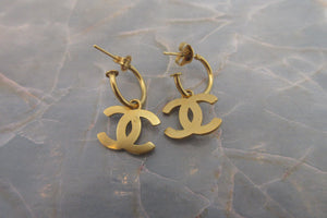 CHANEL/シャネル ココマークピアス 金メッキ ゴールド ピアス 700050209