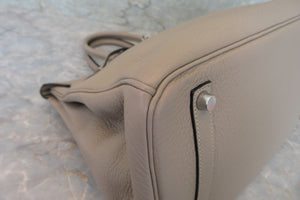 HERMES／エルメス バーキン35 トリヨンクレマンス トゥルティエールグレー □K刻印 ハンドバッグ 700090046