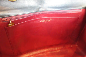 CHANEL/シャネル デカマトラッセシングルフラップチェーンショルダーバッグ ラムスキン ブラック/ゴールド金具 ショルダーバッグ 700070163