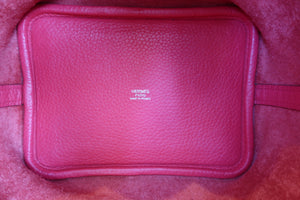 HERMES／エルメス ピコタンロックＰＭ トリヨンクレマンス ローズエクストリーム D刻印 ハンドバッグ 700050260