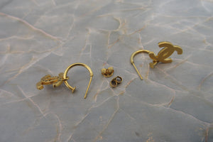 CHANEL/シャネル ココマークピアス 金メッキ ゴールド ピアス 700050209