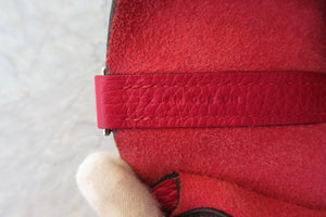 HERMES／エルメス ピコタンロックエクラＭＭ トリヨンクレマンス/ヴォースイフト フランボワーズ/ルージュセリエ Z刻印 ハンドバッグ 700050110