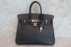 HERMES／エルメス バーキン25 ヴォーエプソン ブラック □N刻印 ハンドバッグ 700070280