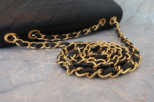 CHANEL Big Matelasse Single flap chain shoulder bag Lambskin Black/Gold hadware Shoulder bag 600080029