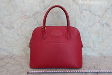 将图片加载到图库查看器，HERMES／BOLIDE 31 Clemence leather Rouge garance □H刻印 Shoulder bag 800060144
