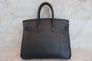 HERMES／エルメス バーキン25 ヴォーエプソン ブラック □N刻印 ハンドバッグ 700070280