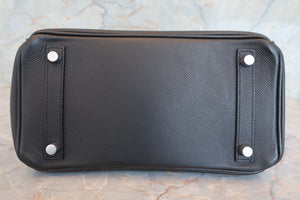 HERMES／エルメス バーキン25 ヴォーエプソン ブラック □N刻印 ハンドバッグ 700070280