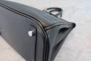 HERMES／エルメス バーキン25 ヴォーエプソン ブラック □N刻印 ハンドバッグ 700070280