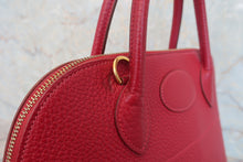 将图片加载到图库查看器，HERMES／BOLIDE 31 Clemence leather Rouge garance □H刻印 Shoulder bag 800060144
