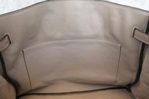 HERMES／エルメス バーキン35 トリヨンクレマンス トゥルティエールグレー □K刻印 ハンドバッグ 700090046