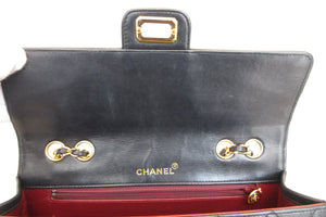 CHANEL/シャネル 2.55マトラッセチェーンショルダーバッグ ラムスキン ブラック/ゴールド金具 ショルダーバッグ 700010102