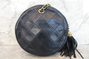CHANEL/シャネル マトラッセフリンジハンドバッグ ラムスキン ネイビー/ゴールド金具 ハンドバッグ 700070148