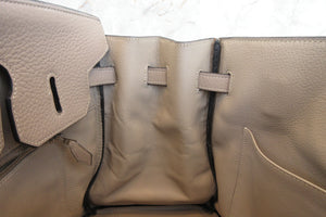 HERMES／エルメス バーキン35 トリヨンクレマンス トゥルティエールグレー □K刻印 ハンドバッグ 700090046