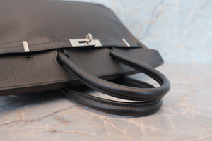 HERMES／エルメス バーキン25 ヴォーエプソン ブラック □N刻印 ハンドバッグ 700070280