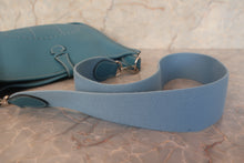 将图片加载到图库查看器，HERMES EVELYNE 2PM Clemence leather Blue jean □K刻印 Shoulder bag 700120171
