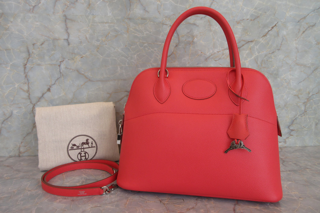 HERMES／エルメス ボリード31 ヴォーエプソン ローズジャイプール ショルダーバッグ 700090038