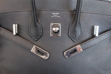 画像をギャラリービューアに読み込む, HERMES／エルメス バーキン25 ヴォーエプソン ブラック □N刻印 ハンドバッグ 700070280
