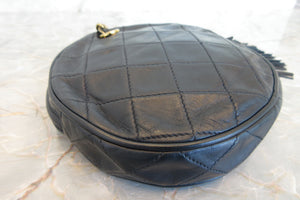CHANEL/シャネル マトラッセフリンジハンドバッグ ラムスキン ネイビー/ゴールド金具 ハンドバッグ 700070148