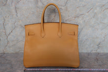 將圖片載入圖庫檢視器 HERMES／エルメス バーキン35 クシュベル ジョーヌ □D刻印 ハンドバッグ 700030253

