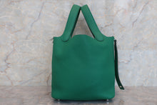 Load image into Gallery viewer, HERMES PICOTIN LOCK PM Clemence leather Vert vertigo Z Engraving Hand bag 600110217
