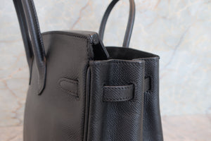 HERMES／エルメス バーキン25 ヴォーエプソン ブラック □N刻印 ハンドバッグ 700070280