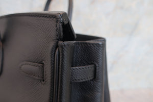 HERMES／エルメス バーキン25 ヴォーエプソン ブラック □N刻印 ハンドバッグ 700070280