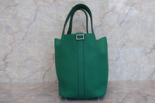 Load image into Gallery viewer, HERMES PICOTIN LOCK PM Clemence leather Vert vertigo Z Engraving Hand bag 600110217
