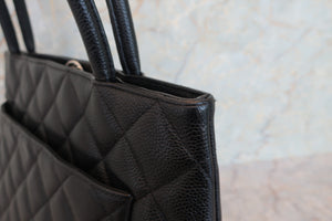 CHANEL/シャネル 復刻トート キャビアスキン ブラック/シルバー金具 トートバッグ 700060203