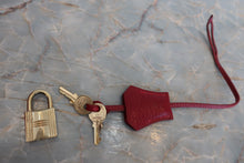 将图片加载到图库查看器，HERMES／BOLIDE 31 Clemence leather Rouge garance □H刻印 Shoulder bag 800060144
