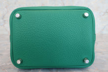 Load image into Gallery viewer, HERMES PICOTIN LOCK PM Clemence leather Vert vertigo Z Engraving Hand bag 600110217
