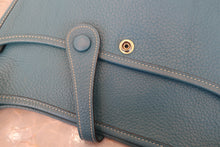 将图片加载到图库查看器，HERMES EVELYNE 2PM Clemence leather Blue jean □K刻印 Shoulder bag 700120171
