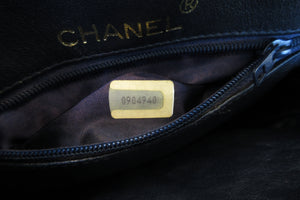 CHANEL/シャネル マトラッセフリンジハンドバッグ ラムスキン ネイビー/ゴールド金具 ハンドバッグ 700070148