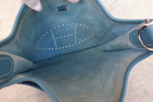 将图片加载到图库查看器，HERMES EVELYNE 2PM Clemence leather Blue jean □K刻印 Shoulder bag 700120171
