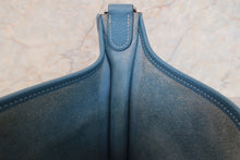 将图片加载到图库查看器，HERMES EVELYNE 2PM Clemence leather Blue jean □K刻印 Shoulder bag 700120171
