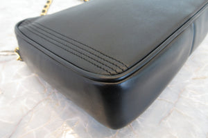 CHANEL/シャネル ココマークフリンジチェーンショルダーバッグ ラムスキン ブラック/ゴールド金具 ショルダーバッグ 700070147