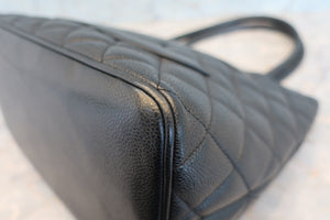 CHANEL/シャネル 復刻トート キャビアスキン ブラック/ゴールド金具 トートバッグ 700090015