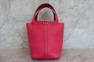 HERMES／エルメス ピコタンロックエクラＰＭ トリヨンクレマンス/ヴォースイフト ローズメキシコ/ルージュクー Z刻印 ハンドバッグ 700080029