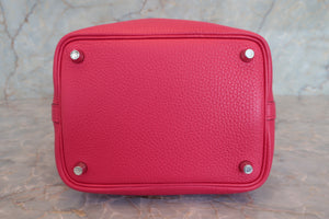 HERMES／エルメス ピコタンロックエクラＰＭ トリヨンクレマンス/ヴォースイフト ローズメキシコ/ルージュクー Z刻印 ハンドバッグ 700080029
