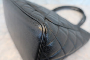 CHANEL/シャネル 復刻トート キャビアスキン ブラック/ゴールド金具 トートバッグ 700090015