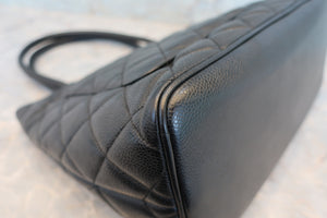 CHANEL/シャネル 復刻トート キャビアスキン ブラック/ゴールド金具 トートバッグ 700090015
