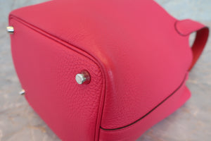 HERMES／エルメス ピコタンロックエクラＰＭ トリヨンクレマンス/ヴォースイフト ローズメキシコ/ルージュクー Z刻印 ハンドバッグ 700080029