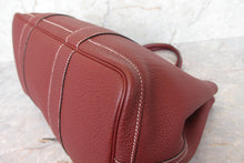 Load image into Gallery viewer, HERMES  GARDEN PARTY PM Negonda leather Rouge H □P Engraving Tote bag 700110130
