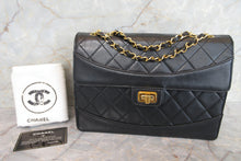 将图片加载到图库查看器，CHANEL/香奈儿 2.55 单盖包 链条包 羊皮 Black/Gold hadware(黑色/金色金属) 肩背包 700010052
