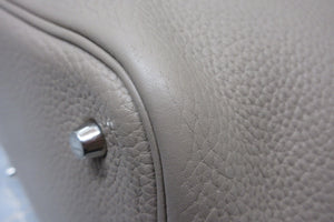 HERMES／エルメス ピコタンロックＭＭ トリヨンクレマンス トゥルティエールグレー □N刻印 ハンドバッグ 700090041