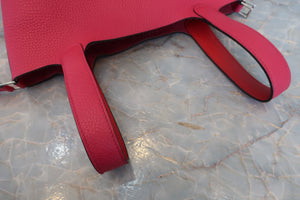 HERMES／エルメス ピコタンロックエクラＰＭ トリヨンクレマンス/ヴォースイフト ローズメキシコ/ルージュクー Z刻印 ハンドバッグ 700080029