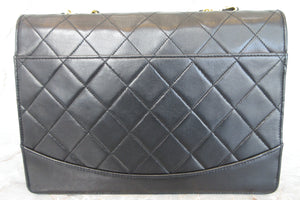 CHANEL/香奈儿 2.55 单盖包 链条包 羊皮 Black/Gold hadware(黑色/金色金属) 肩背包 700010052